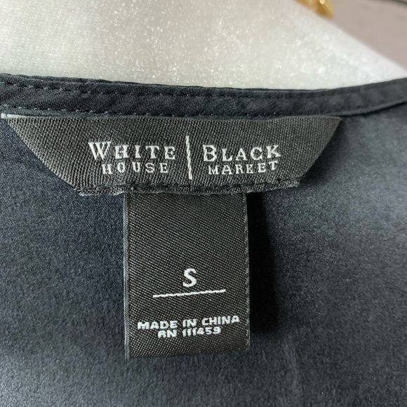 NWOT WHBM Silk Pleated Ruffle Sleeveless Top - Picture 5 of 6